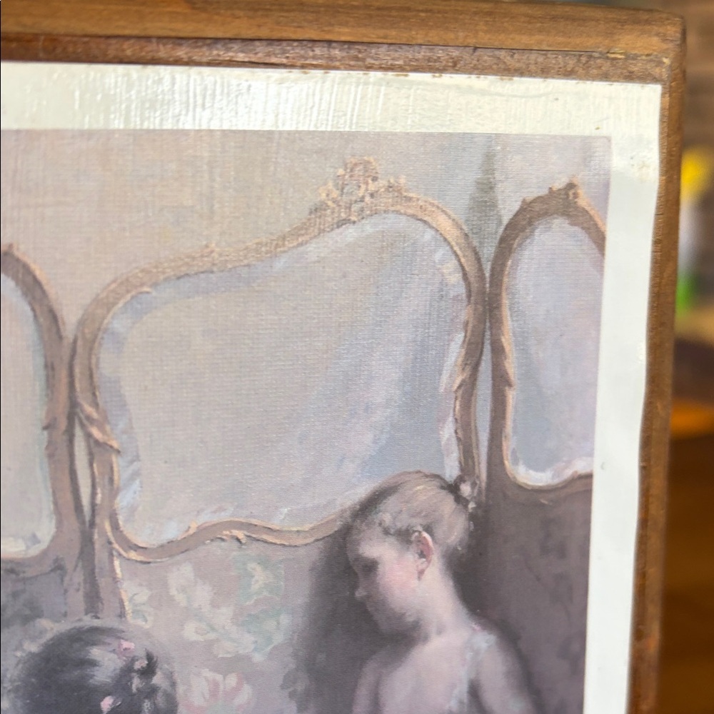 2 Art Prints mounted on board -Paul Peel “After the bath” and “Before the Bath” - Picture 6 of 12